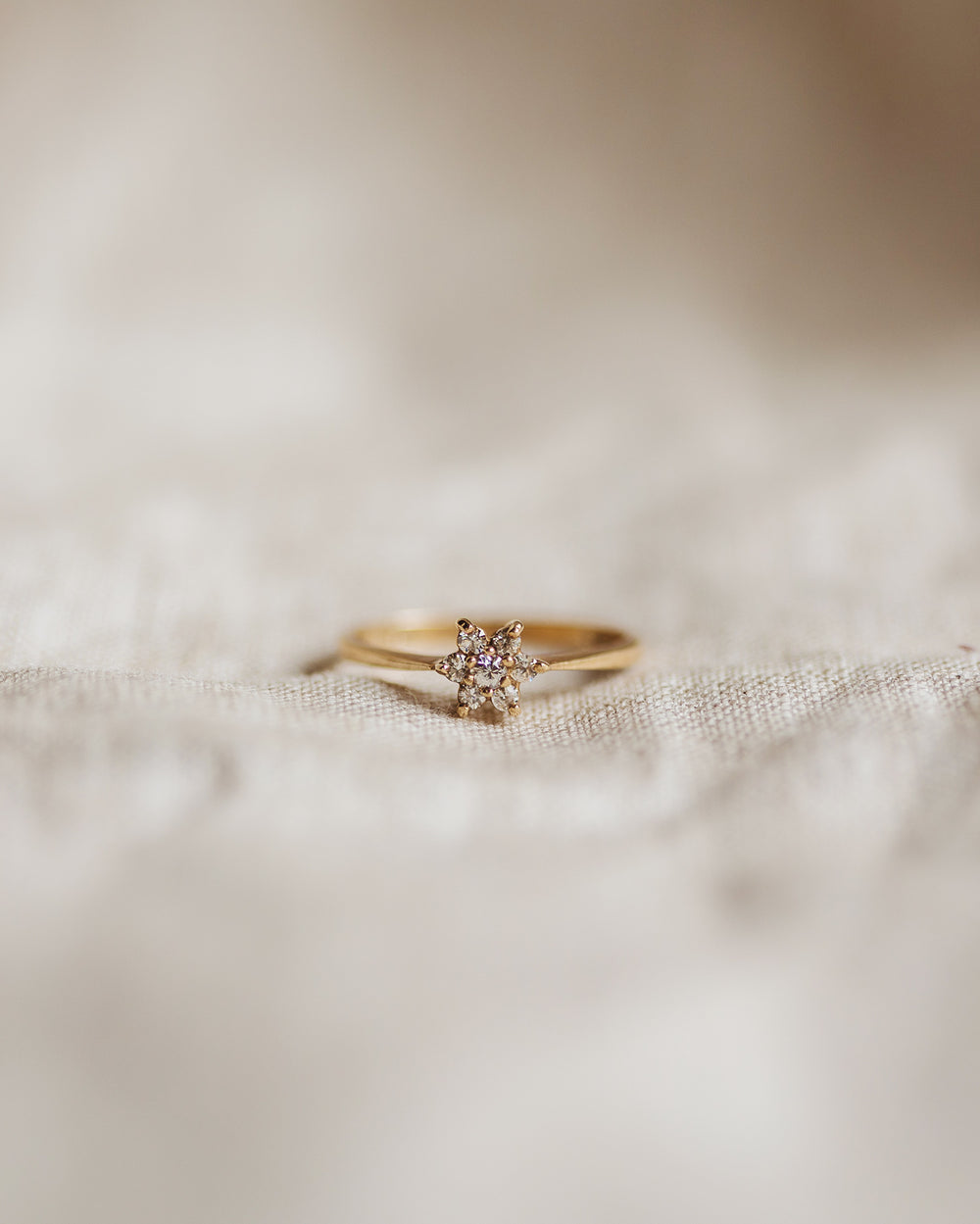 Eleanora 9ct Gold Cluster Ring