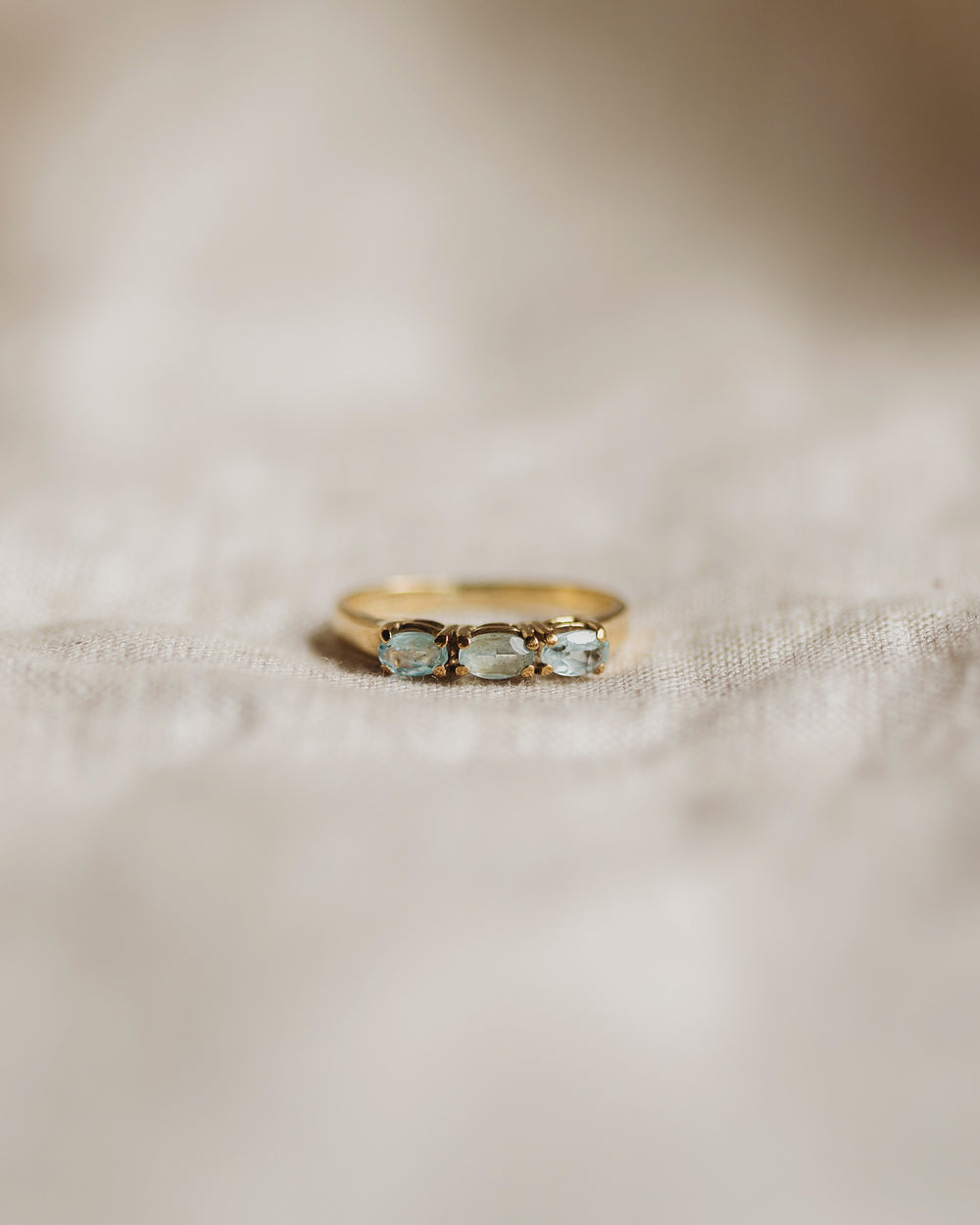 Margaux 8ct Gold Blue Topaz Ring