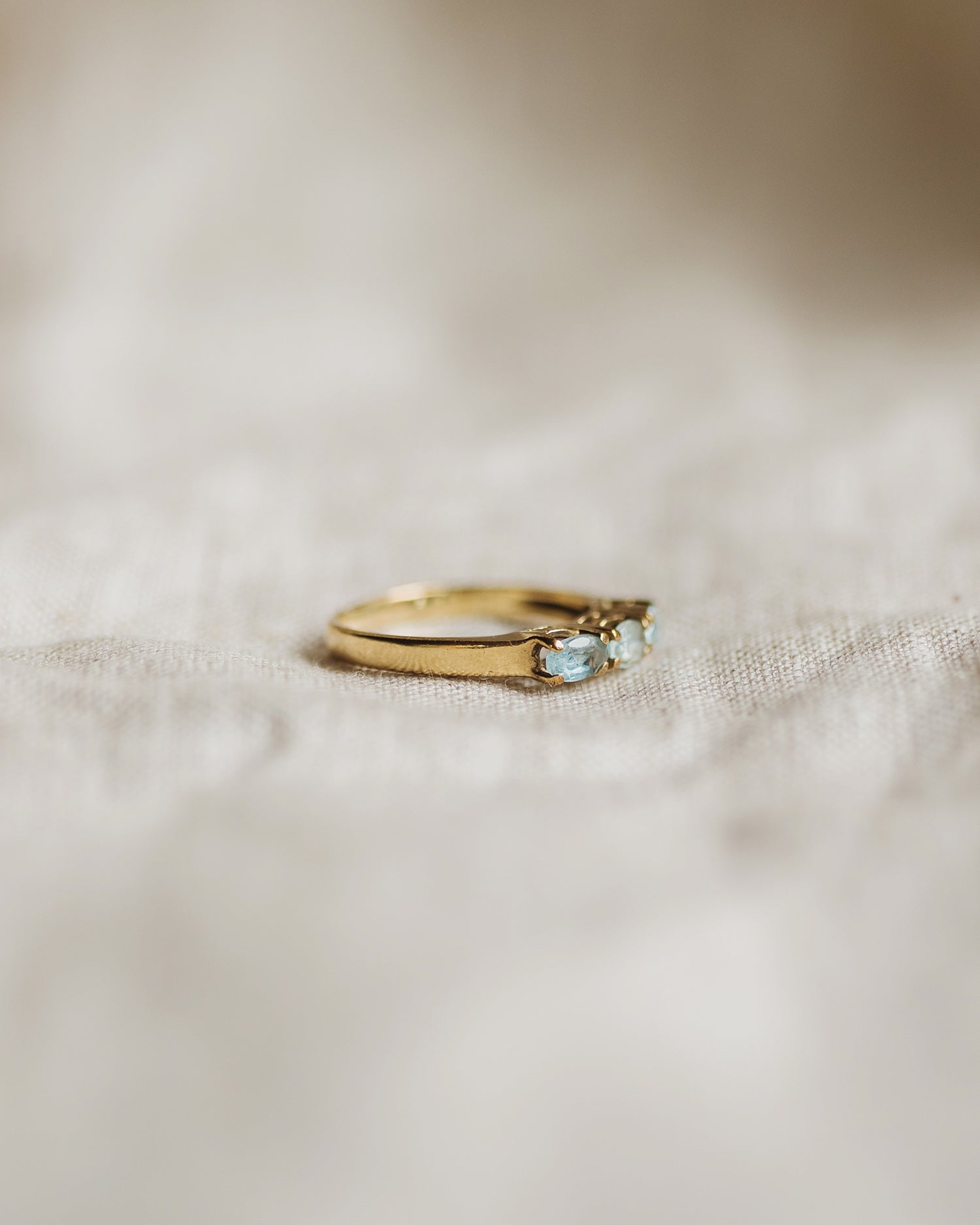 Margaux 8ct Gold Blue Topaz Ring