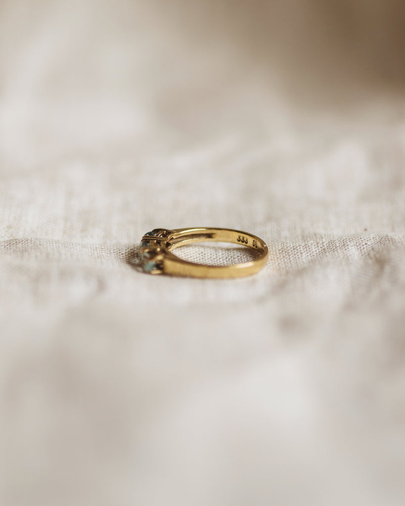 Margaux 8ct Gold Blue Topaz Ring