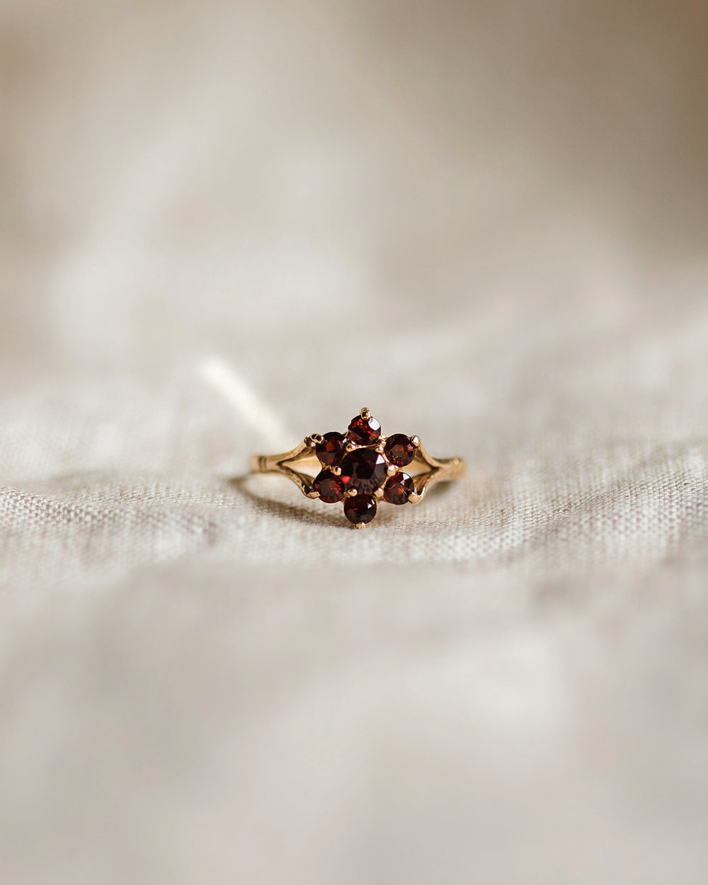 Lauretta 9ct Gold Garnet Ring