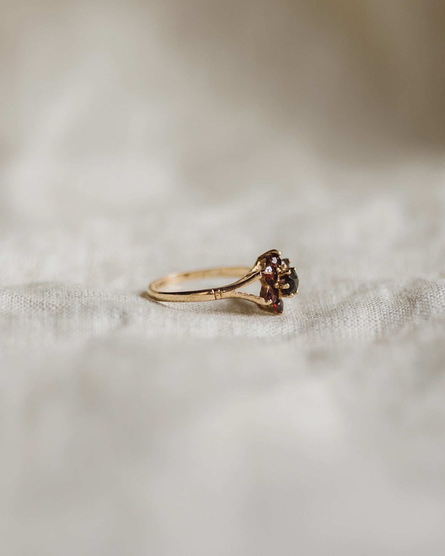 Lauretta 9ct Gold Garnet Ring