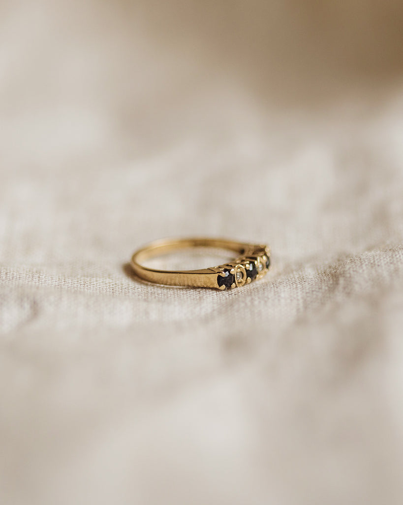 Joan 9ct Gold Sapphire & Diamond Ring