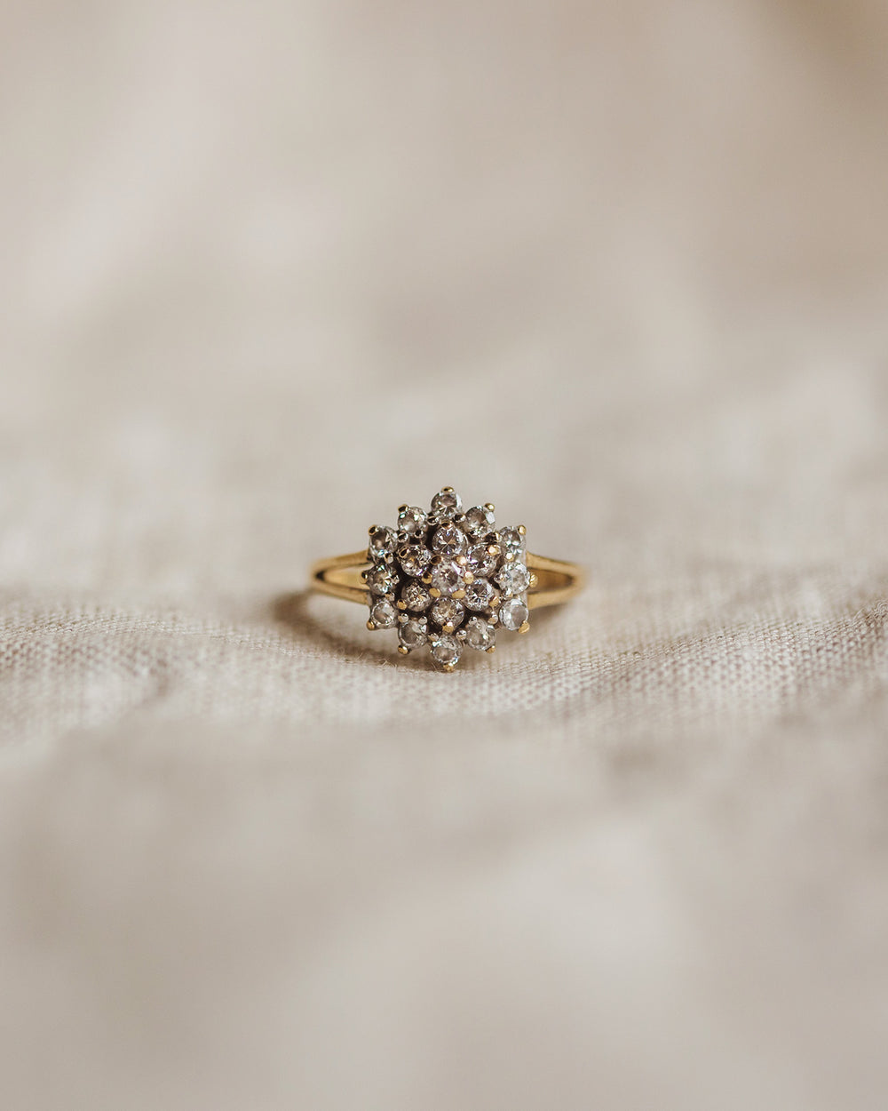 Deloris 9ct Gold Cluster Ring