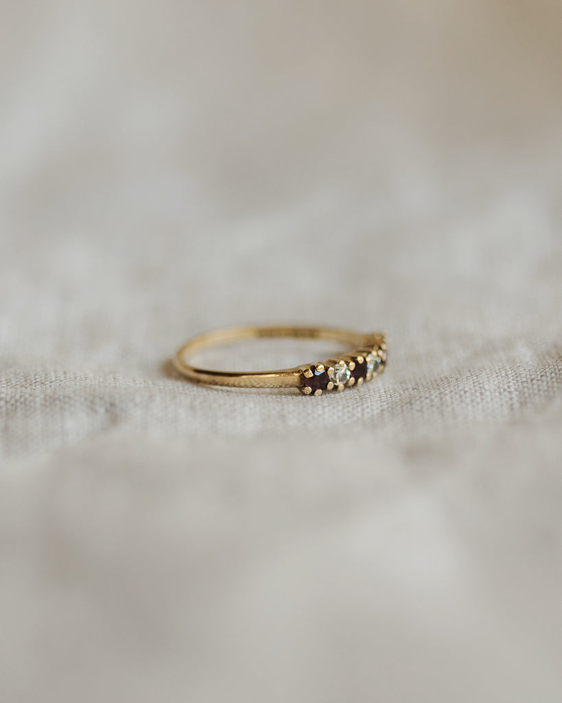 Josephine 9ct Gold Ruby & Diamond Ring