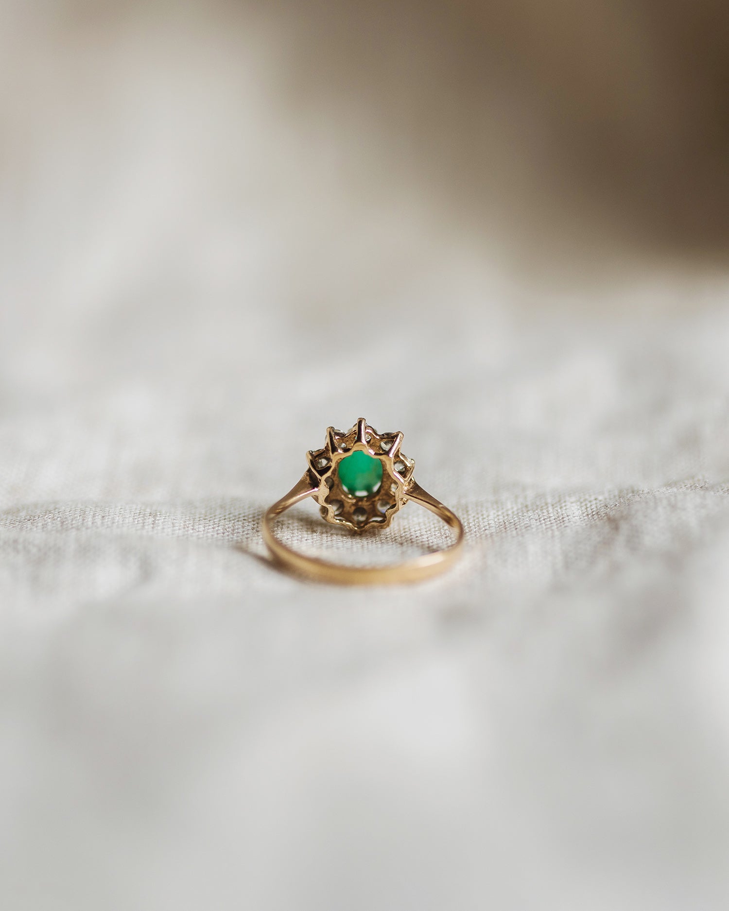 Iris 9ct Gold Jade Ring