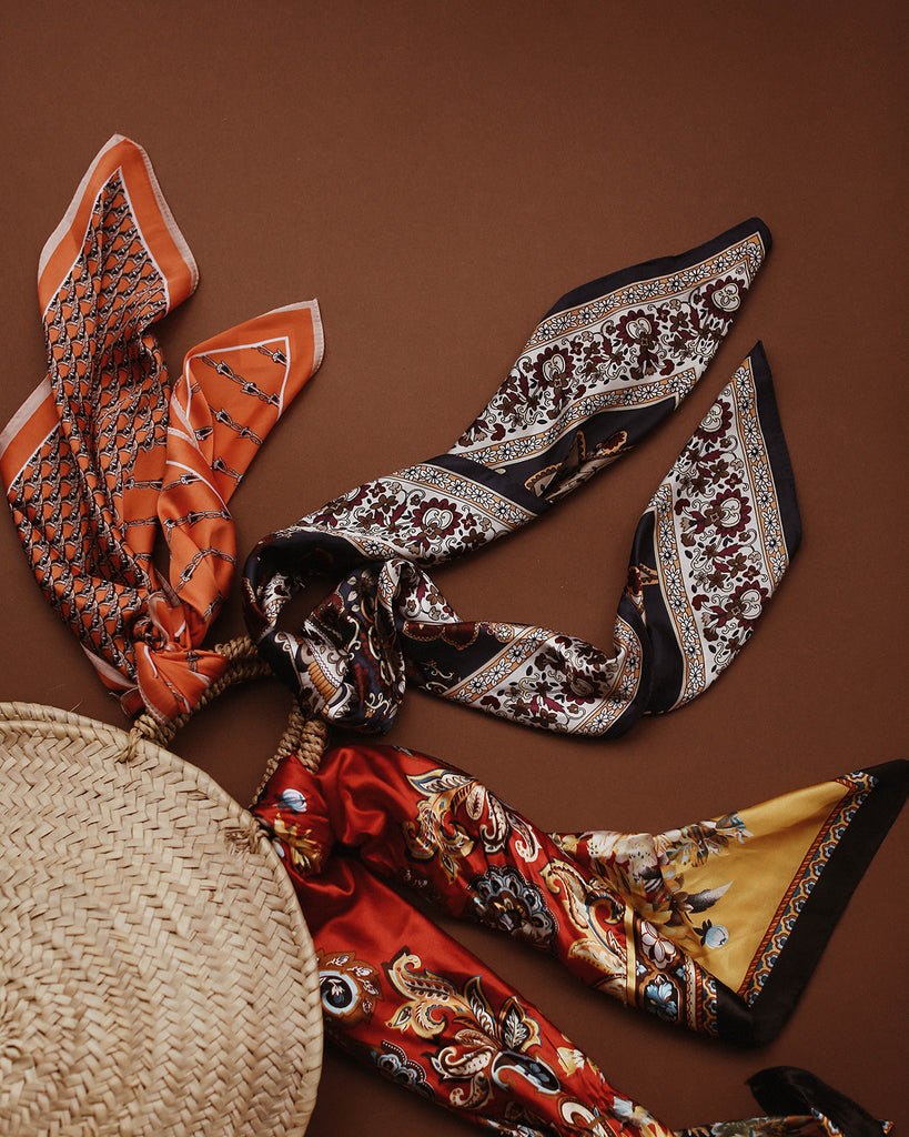 Agatha Floral & Paisley Square Scarf