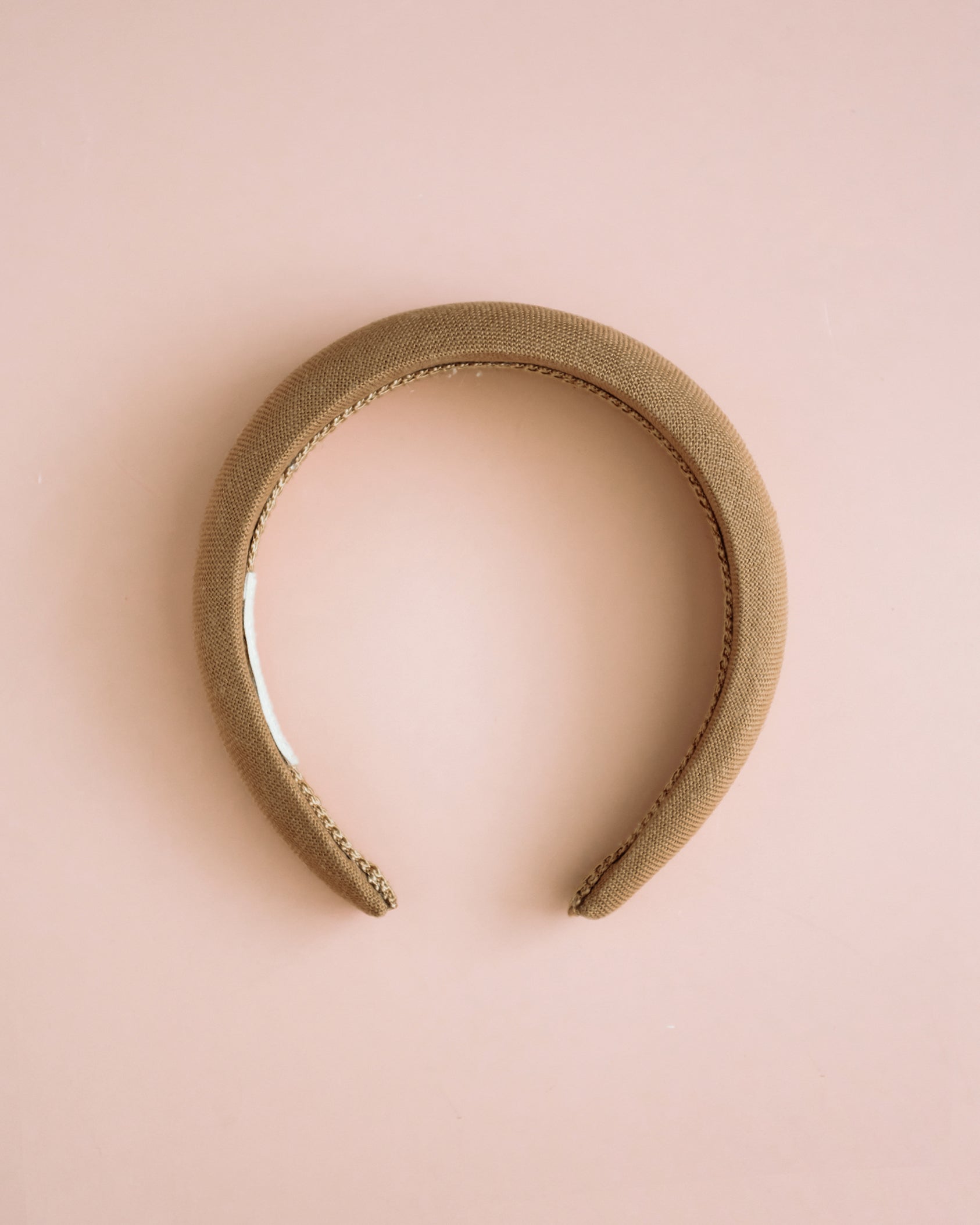 Vera Natural Linen Padded Headband