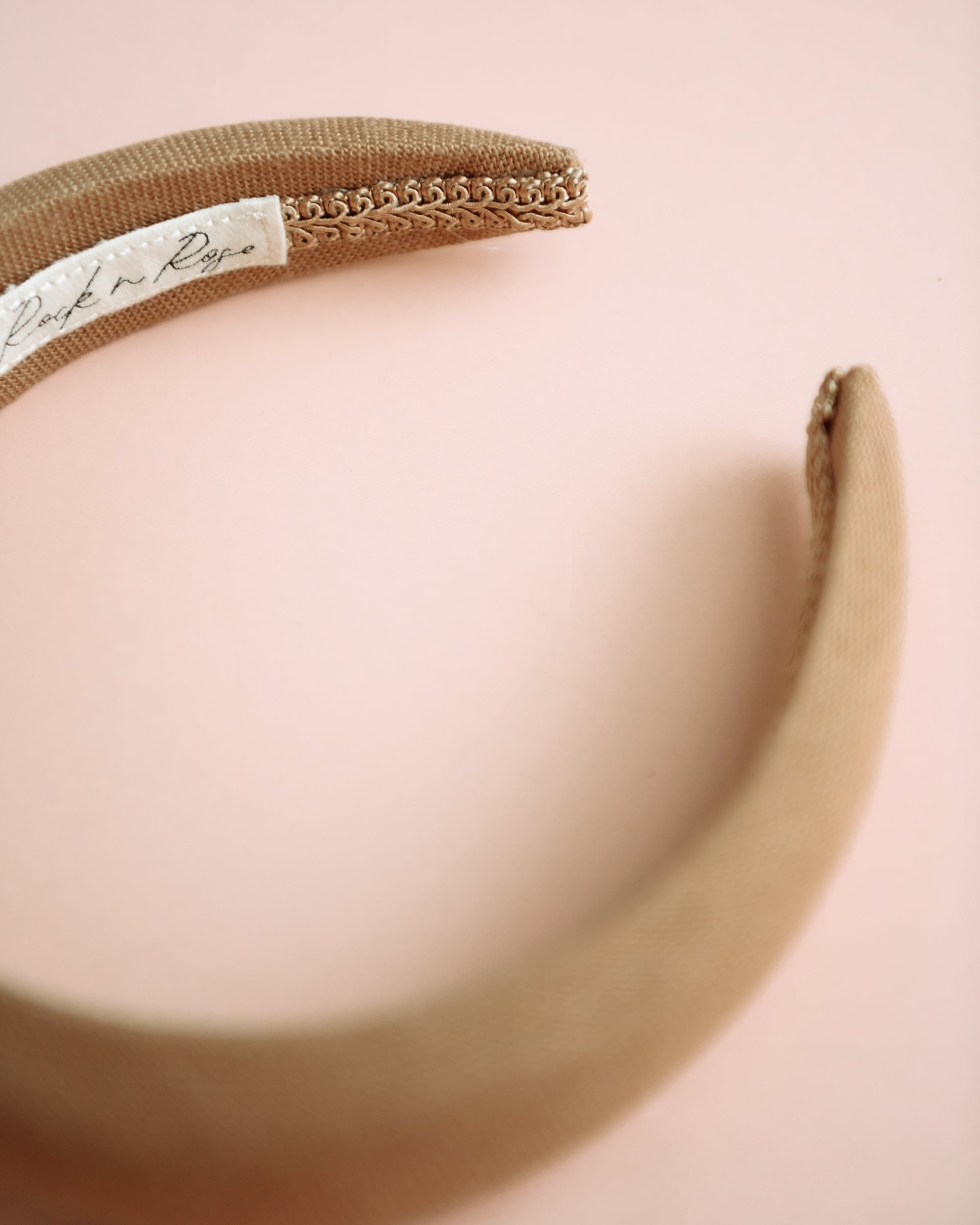 Vera Natural Linen Padded Headband