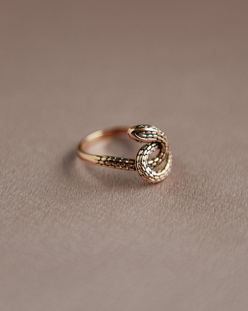 Sunday Gold Vermeil Snake Ring