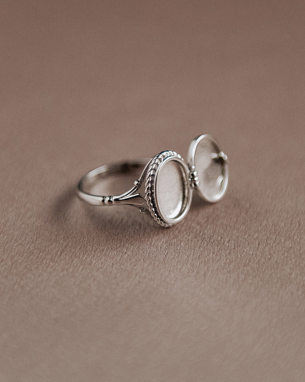 Claudia Sterling Silver Locket Ring