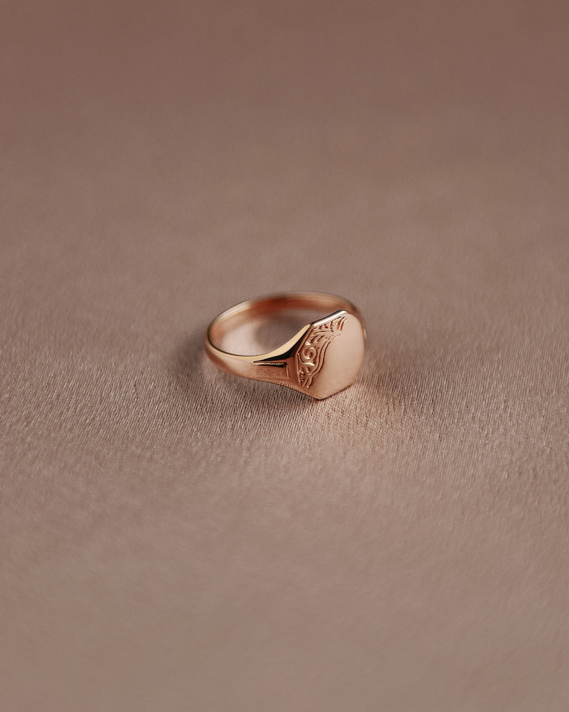 Pinky Finger Stainless Steel Ring With Snake Golden | Parfois