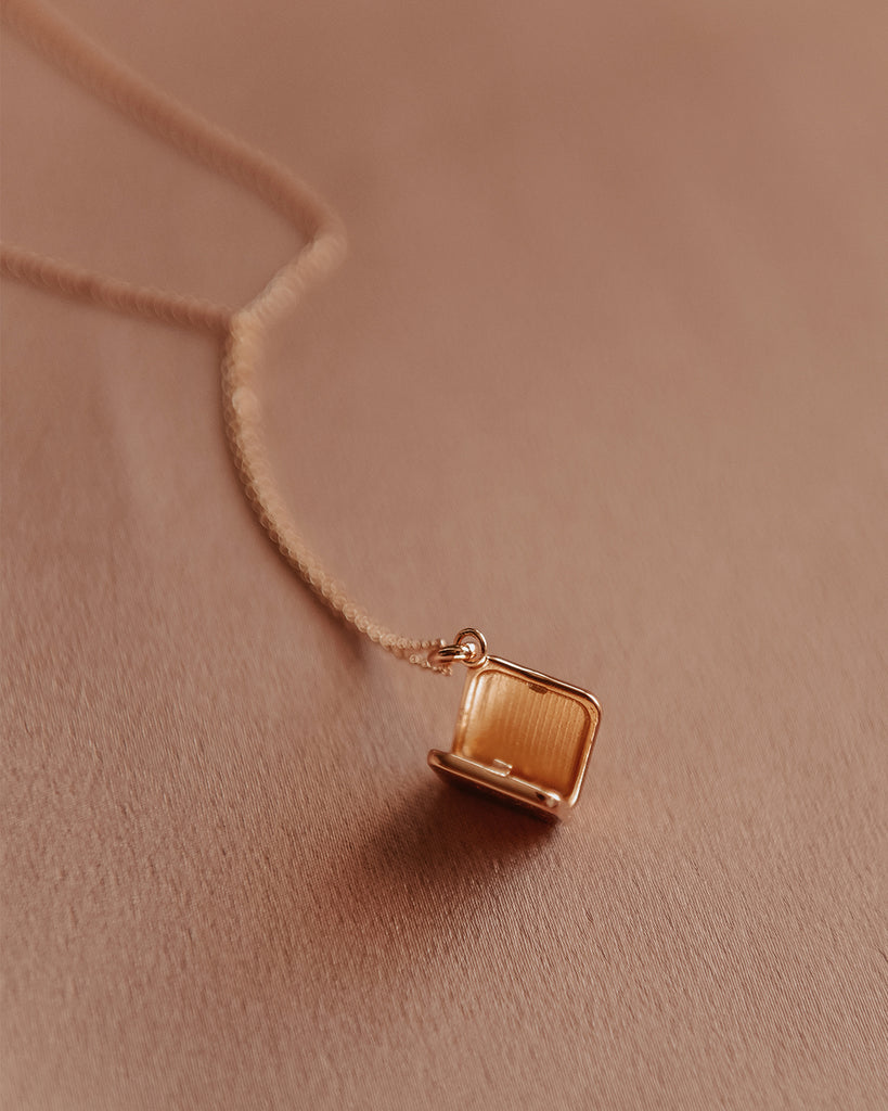 Margaret Gold Vermeil Locket Necklace