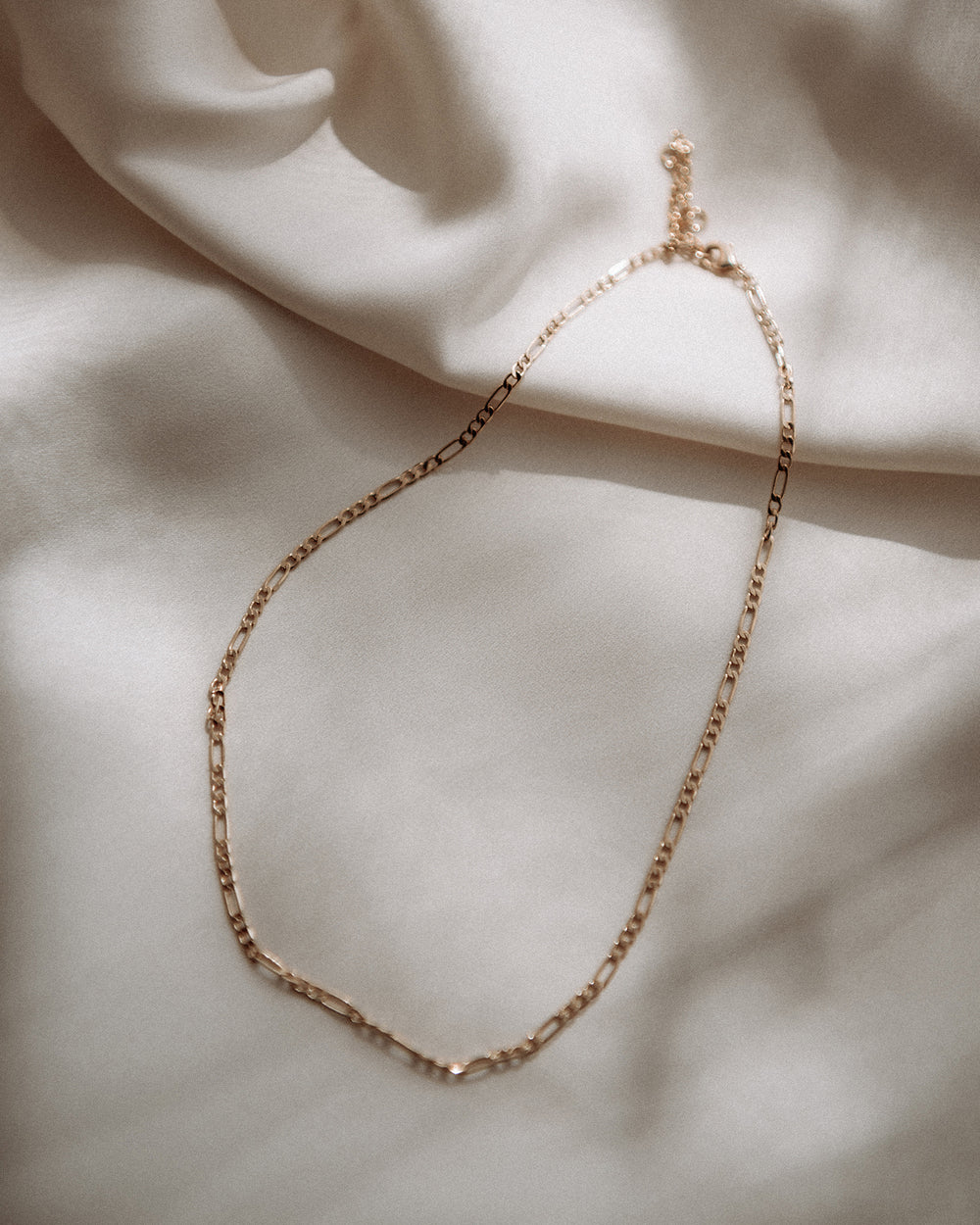 Lois Gold Vermeil Delicate Figaro Chain Necklace