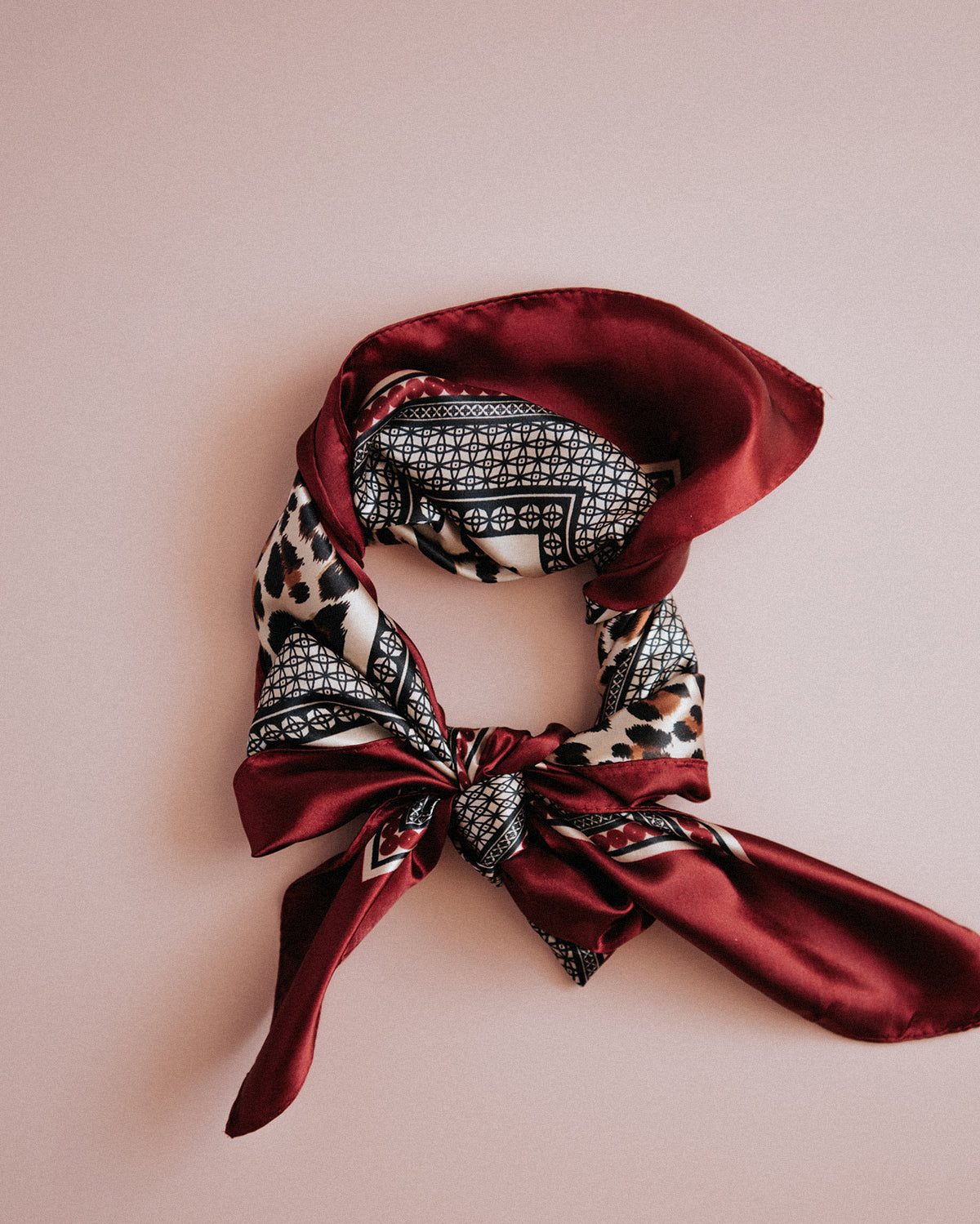 Stella Leopard Print Square Scarf