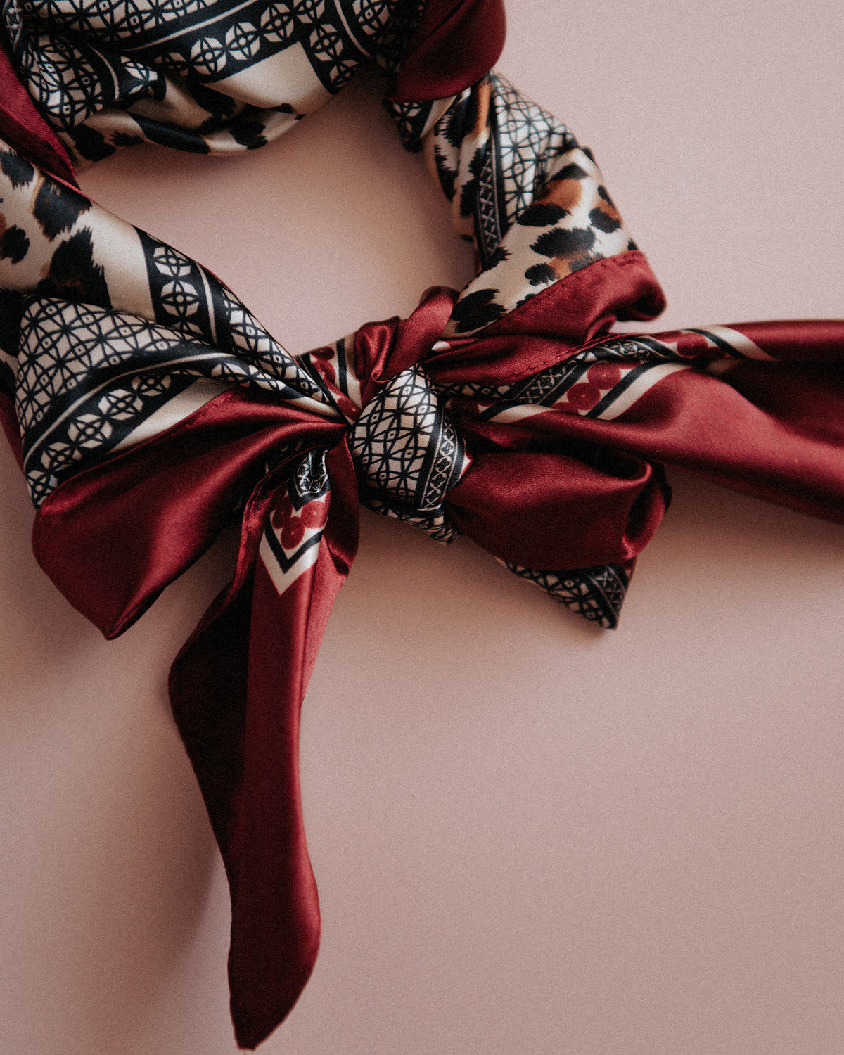 Stella Leopard Print Square Scarf