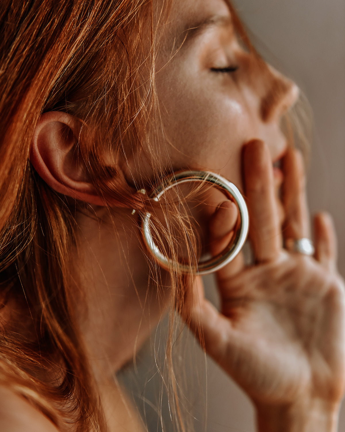 Image of Maria Oversize Hoop Earrings