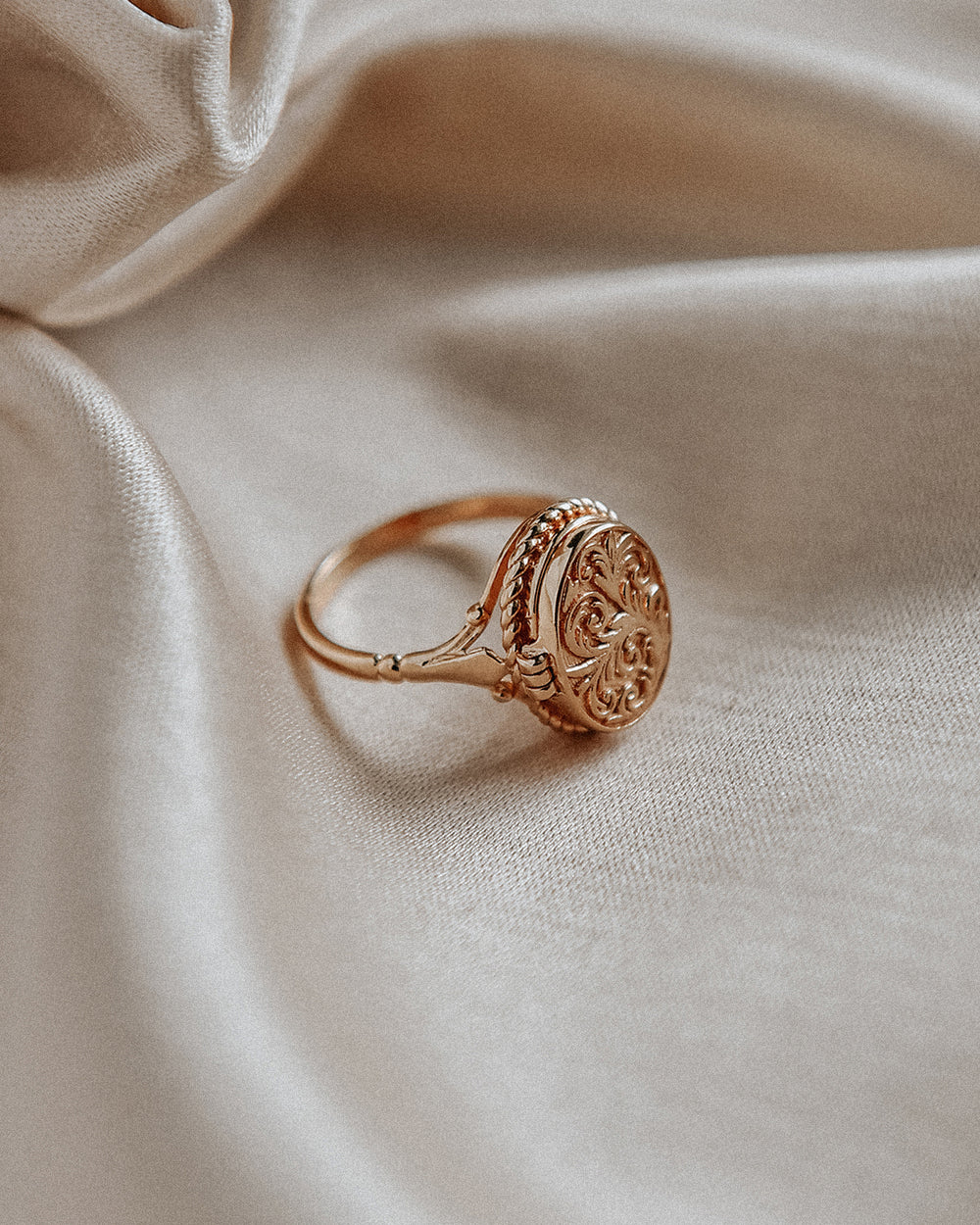 Claudia Gold Vermeil Locket Ring