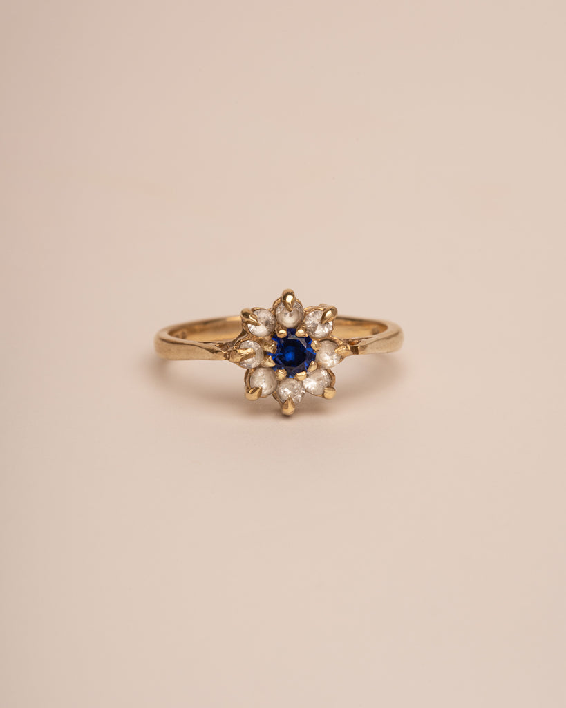 Augusta 9ct Gold Sapphire Cluster Ring