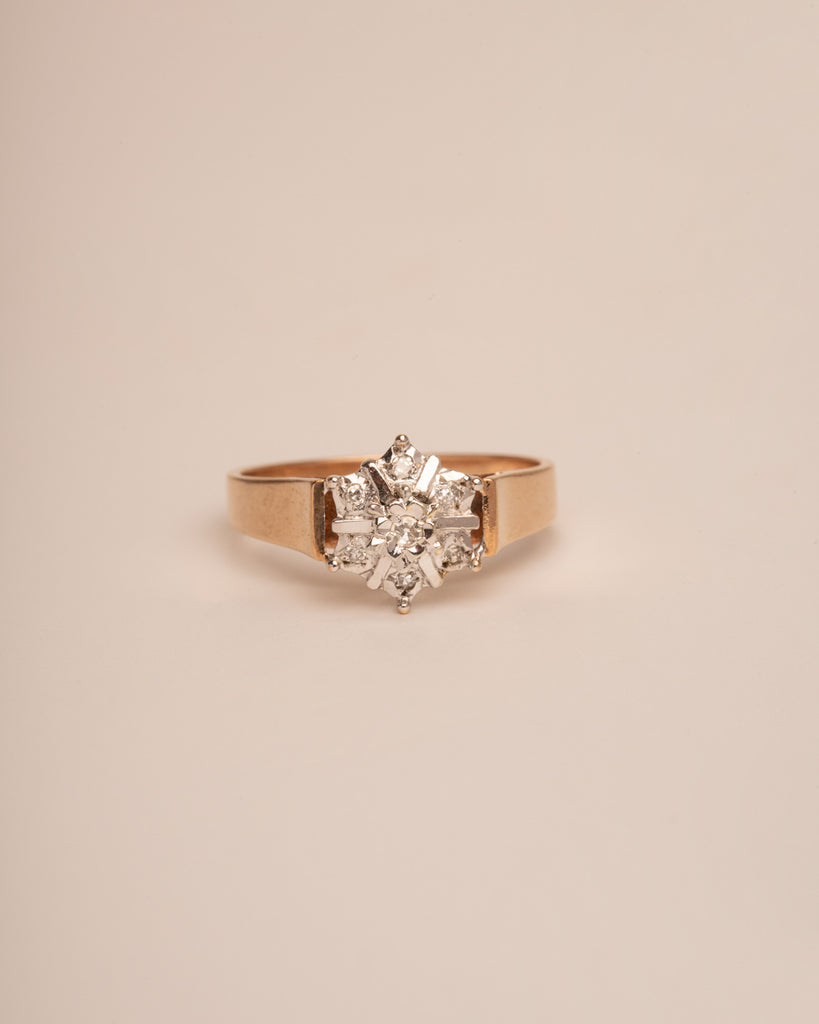 Bess 9ct Gold Diamond Cluster Ring