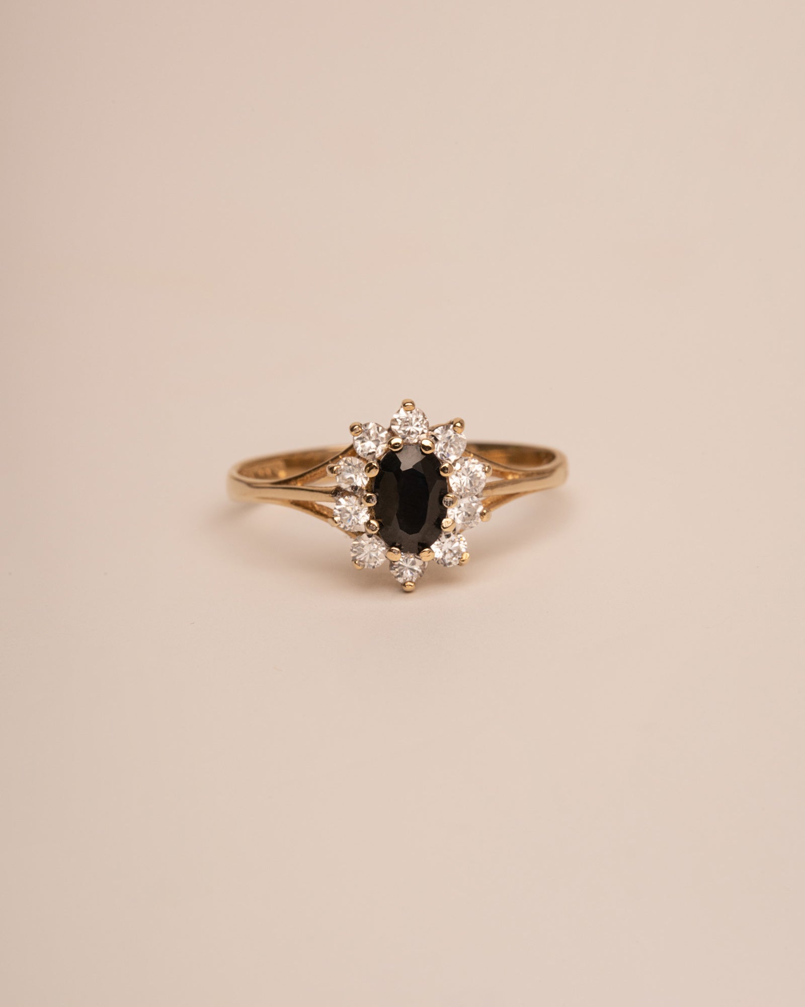 Patience 9ct Gold Sapphire Cluster Ring