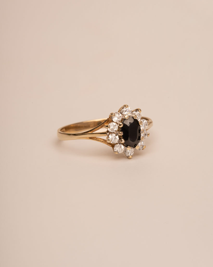 Patience 9ct Gold Sapphire Cluster Ring