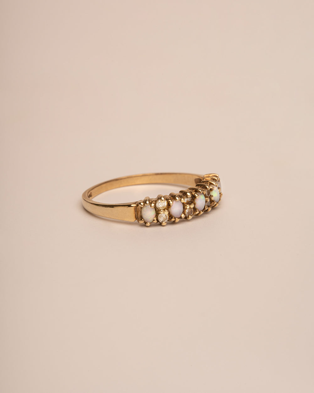 Iris 9ct Gold Opal & Diamond Ring