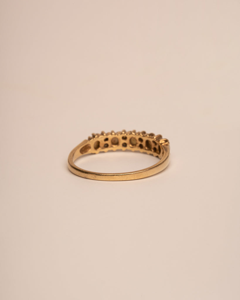 Iris 9ct Gold Opal & Diamond Ring