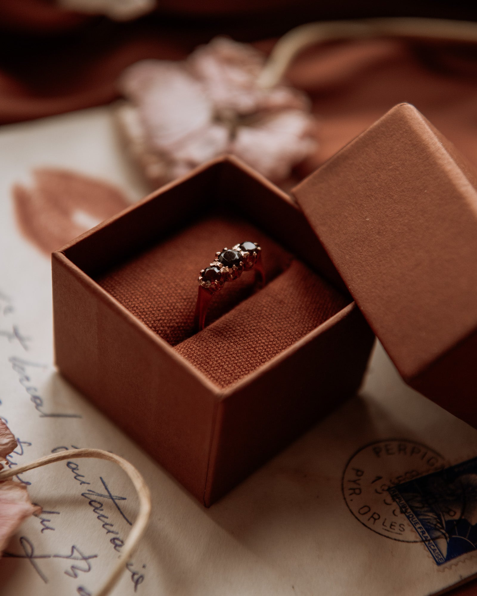 Hazel 9ct Gold Garnet Ring