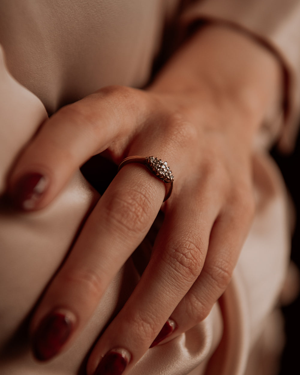 Dulce 9ct Gold Diamond Cluster Ring