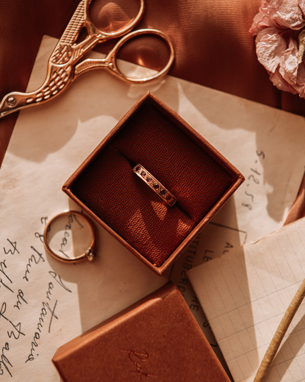 Mamie 9ct Gold Ruby Half Eternity Ring