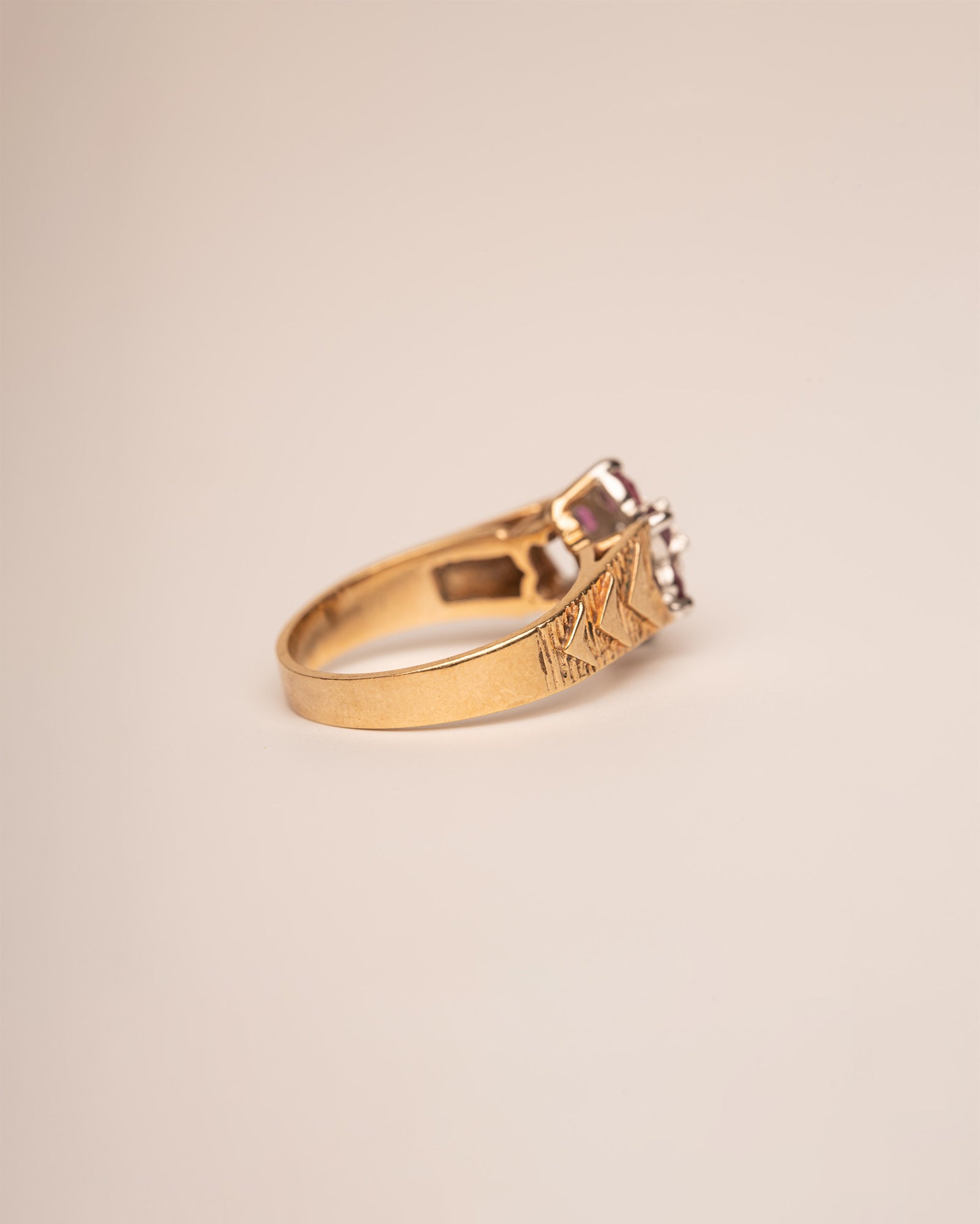 Anais 9ct Gold Ruby & Diamond Ring