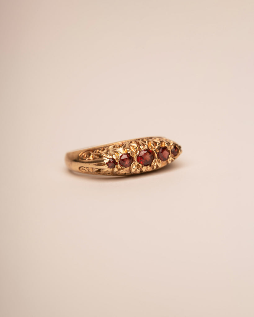 Lavinia 9ct Gold Garnet Ring