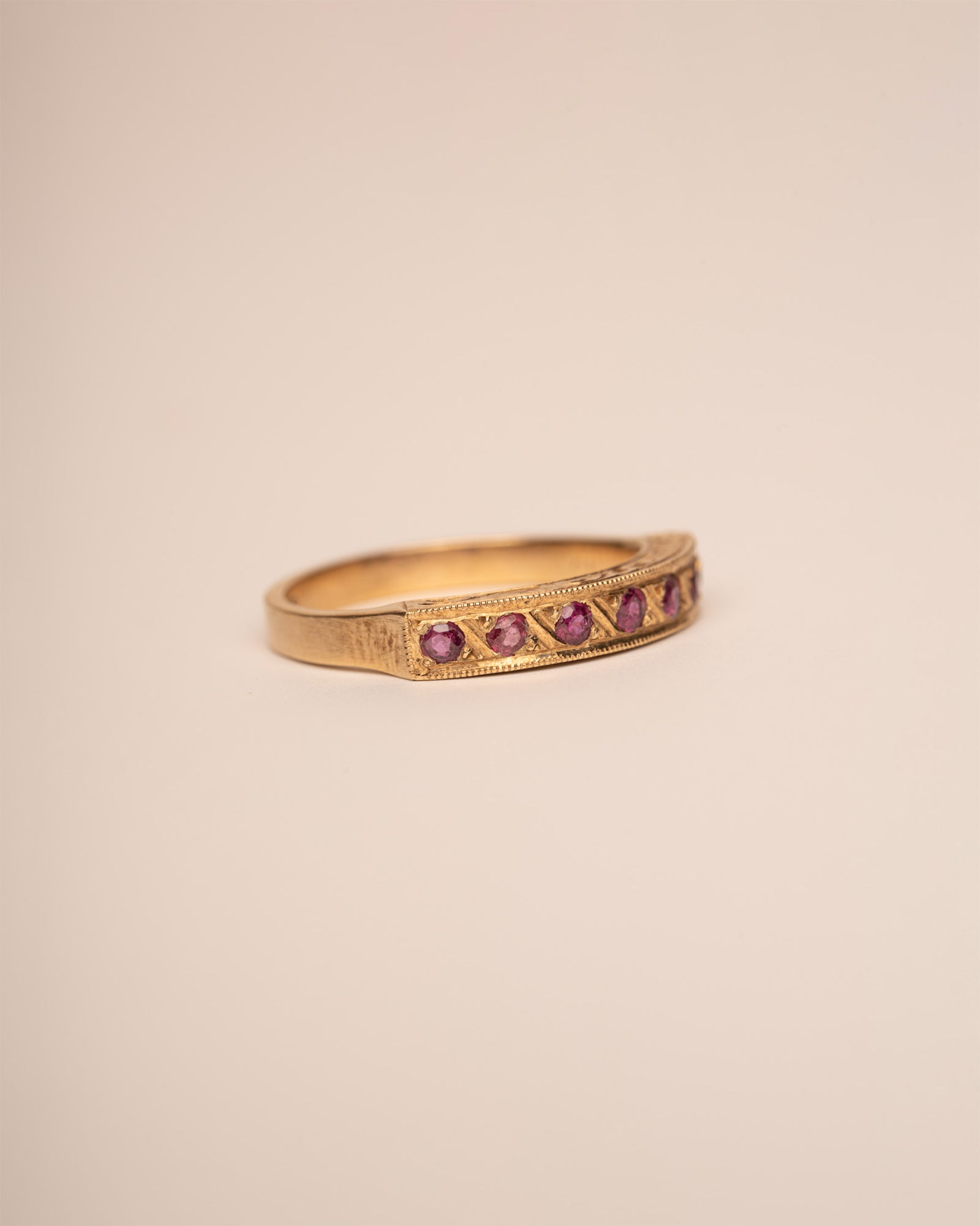 Mamie 9ct Gold Ruby Half Eternity Ring