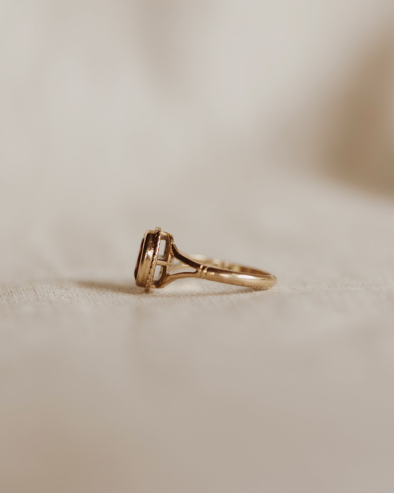 Evelyn 9ct Gold Garnet Ring