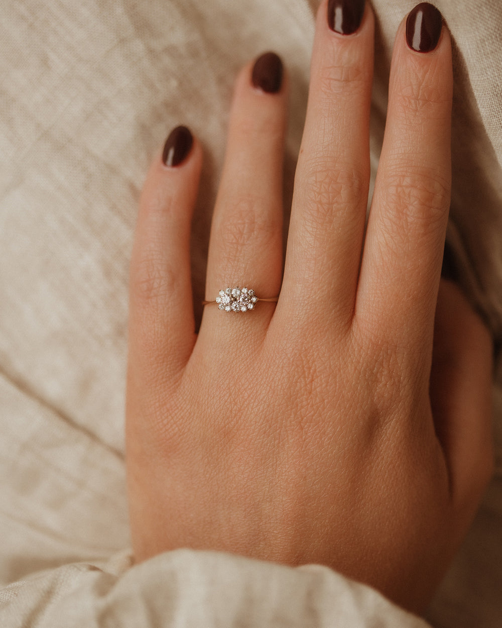 Matilda 1986 9ct Gold Vintage CZ Ring