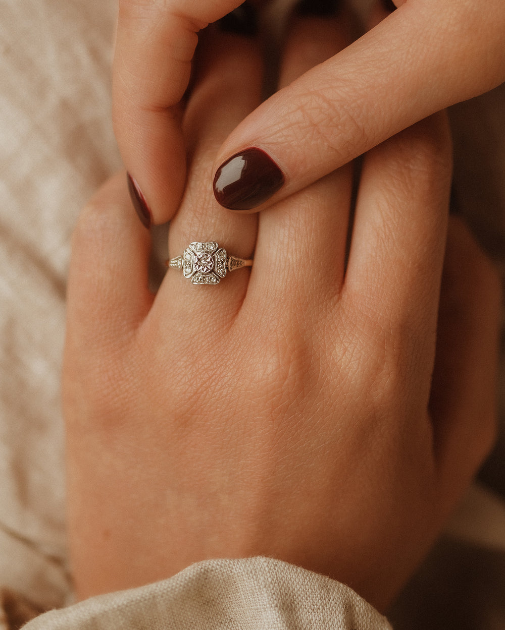 Lavinia 18ct Gold Art Deco Diamond Ring