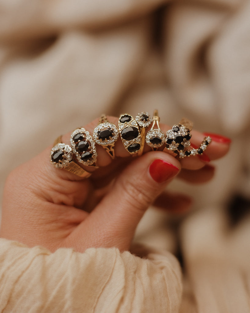 Trudy Vintage 9ct Gold Sapphire Wishbone Ring