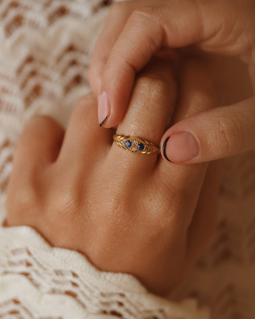 Emmeline 18ct Gold Sapphire & Diamond Ring