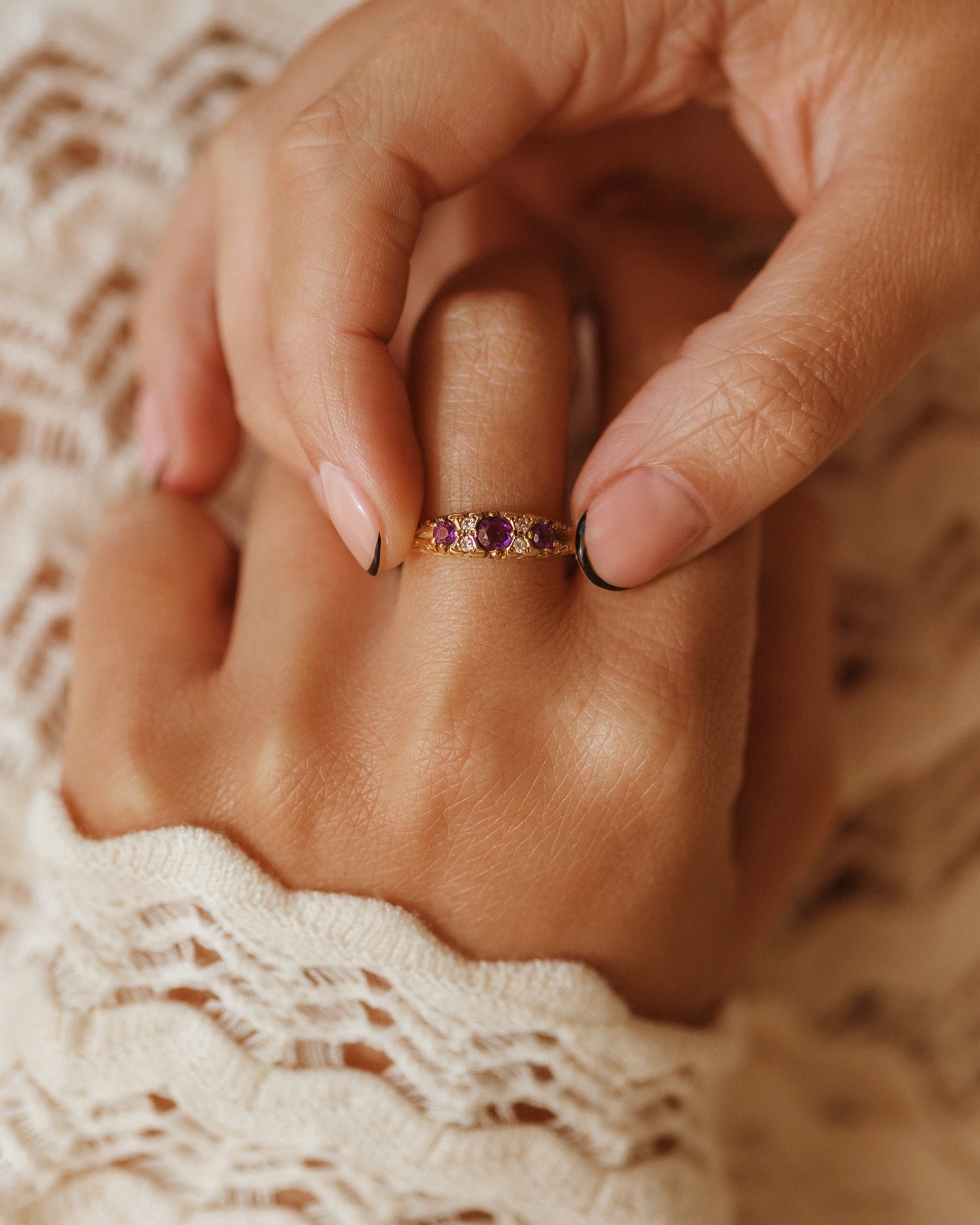 Gretchen 9ct Gold Amethyst Ring
