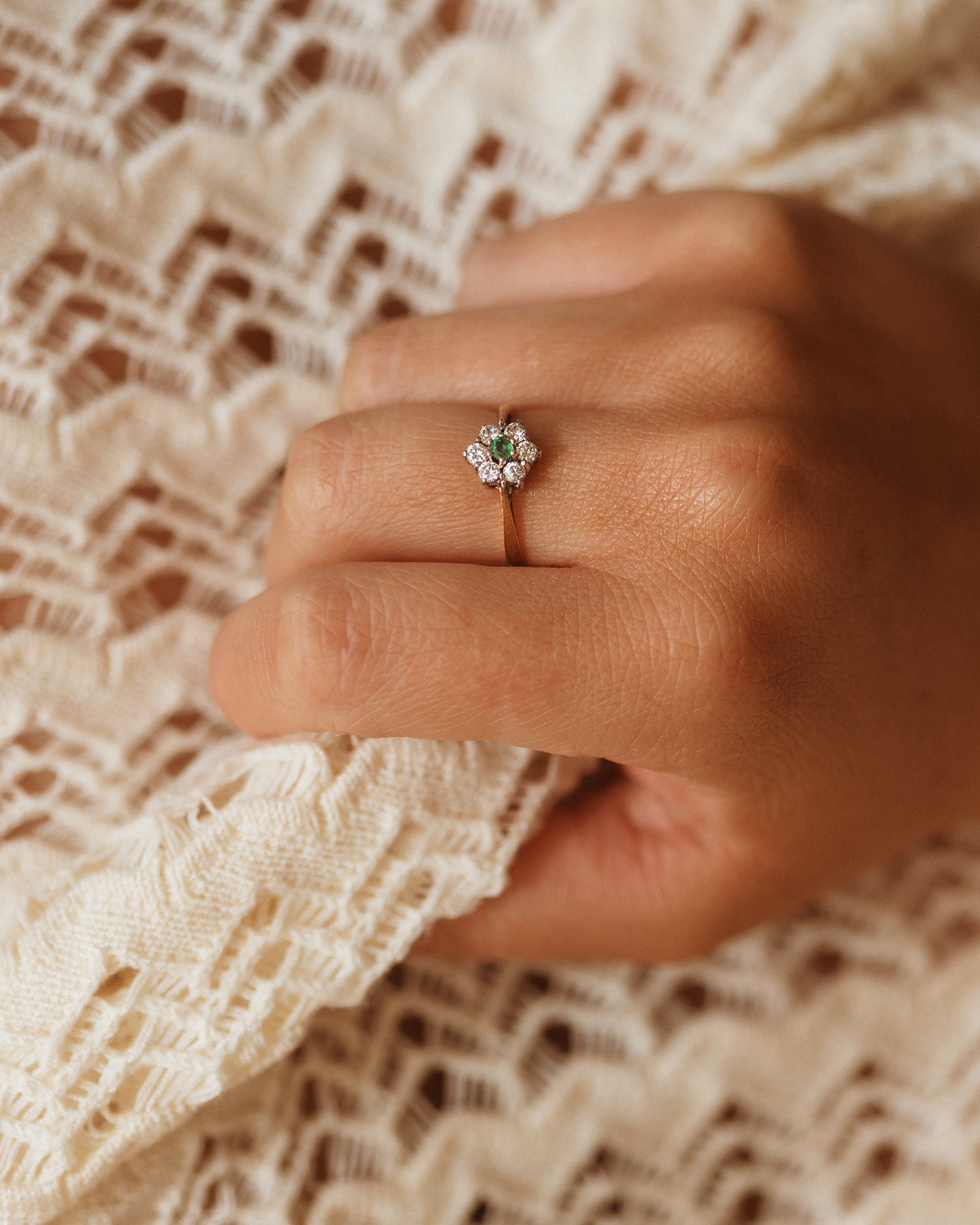 Image of Hattie 9ct Gold Emerald Ring