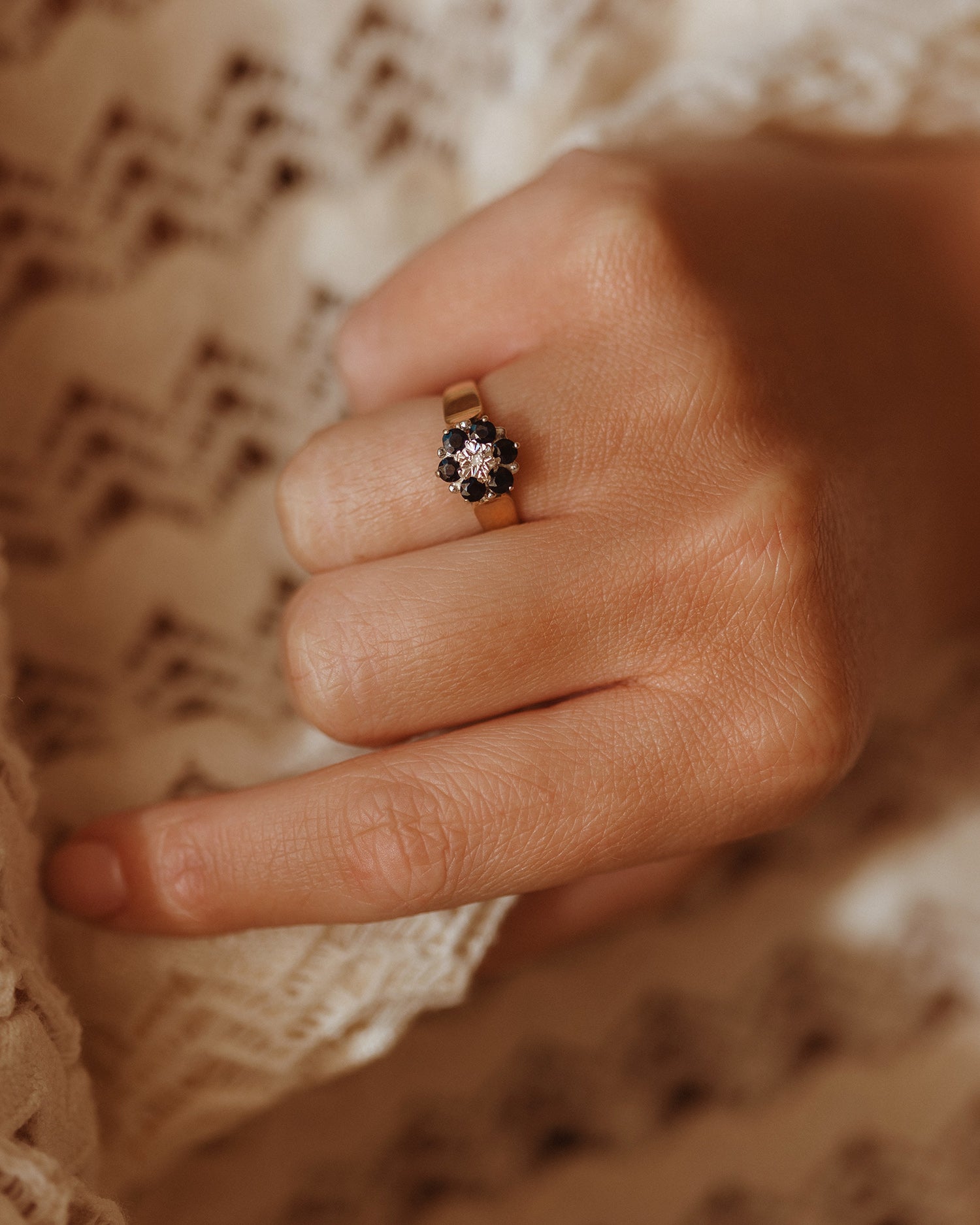 Laurie 9ct Gold Sapphire & Diamond Ring
