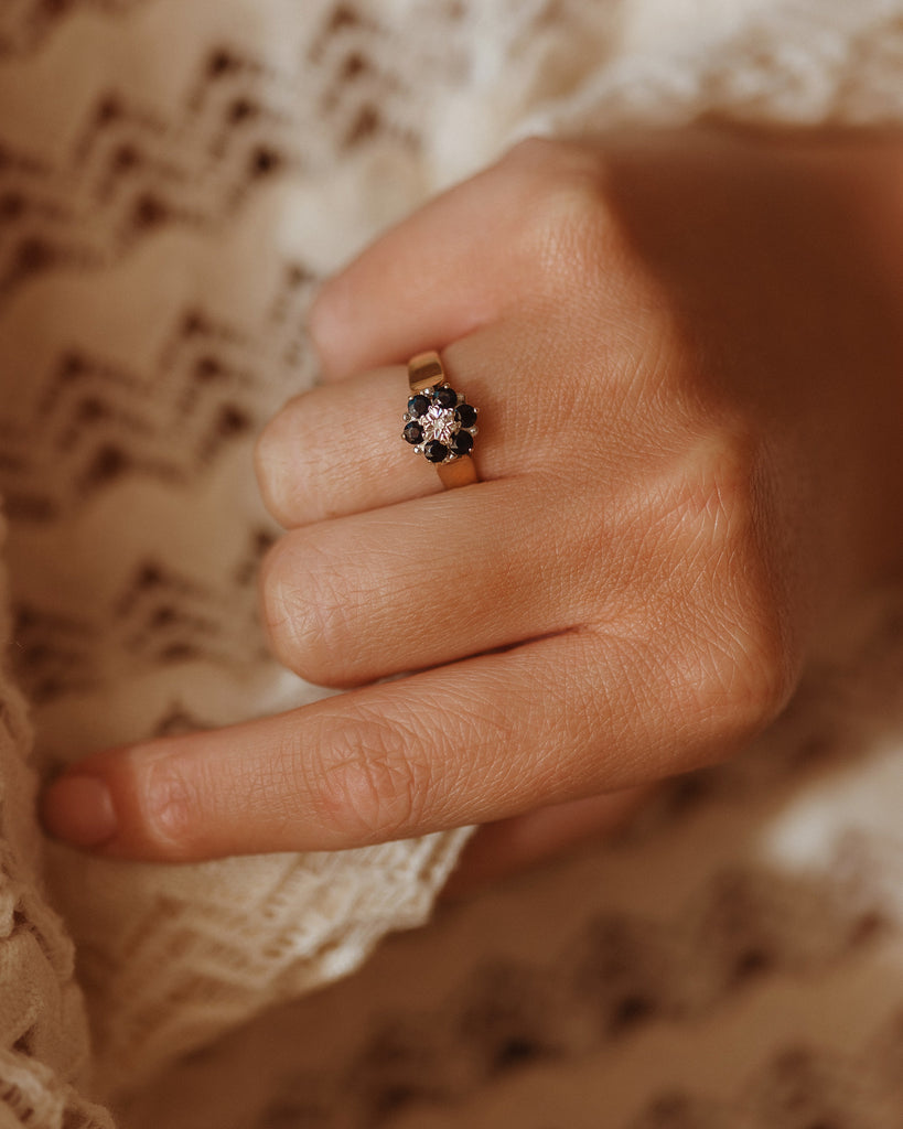Laurie 9ct Gold Sapphire & Diamond Ring