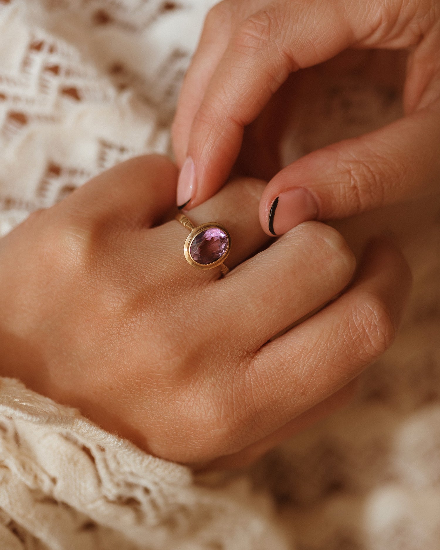 Image of Honora 9ct Gold Amethyst Ring