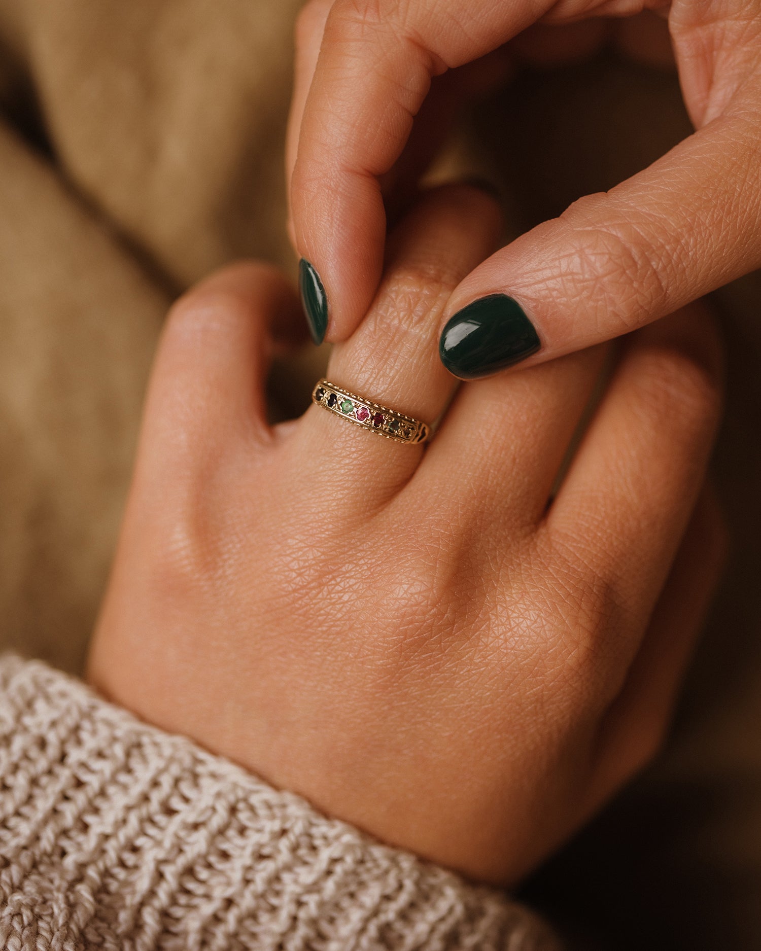 Dearest Rig Mable 1978 9ct Gold DEAREST Ring | Rock n Rose