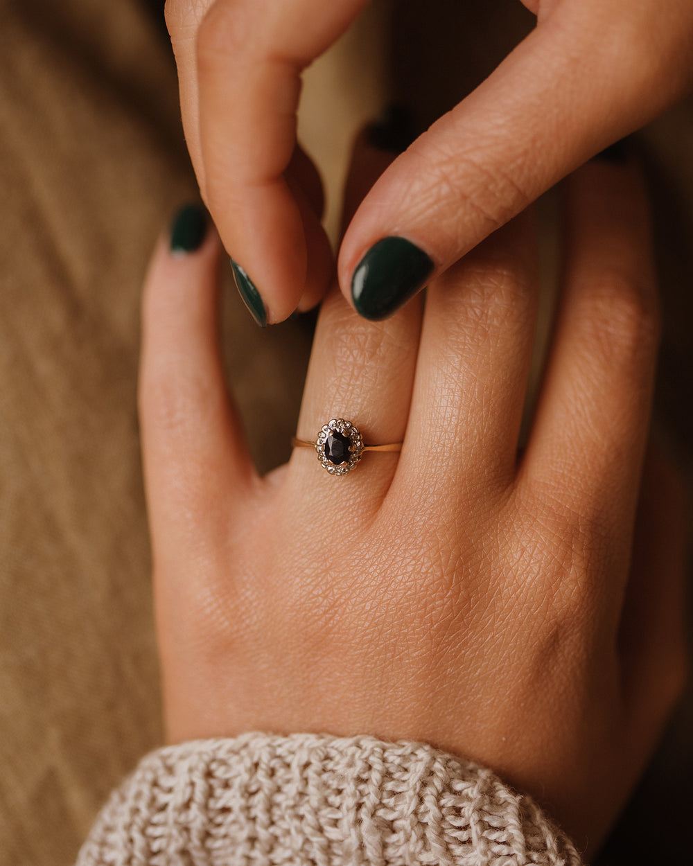 Matilda 1983 9ct Gold Sapphire & Diamond Ring