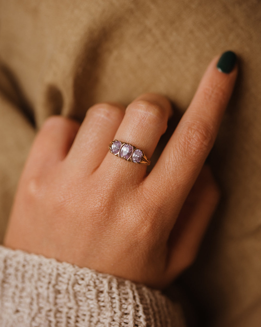 Marguerite Vintage 9ct Gold Amethyst Ring