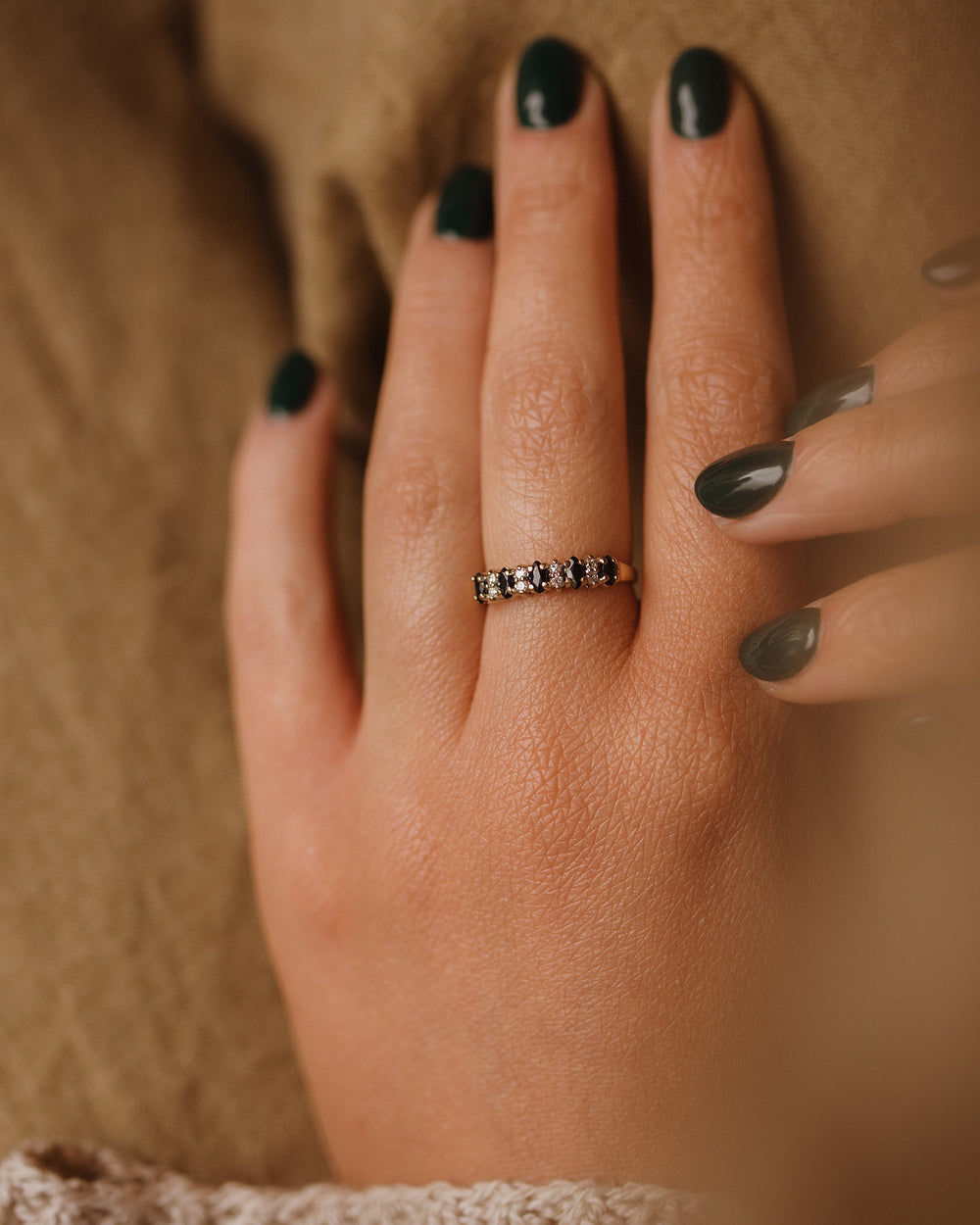 Lottie 1991 9ct Gold Sapphire & Diamond Ring