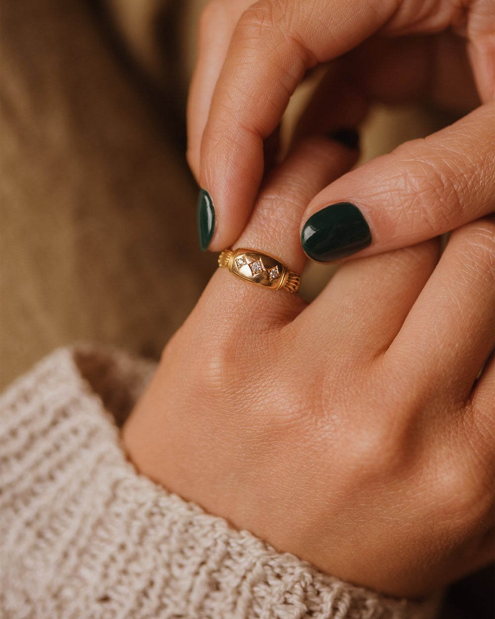 Enid 1901 18ct Gold Antique Diamond Ring