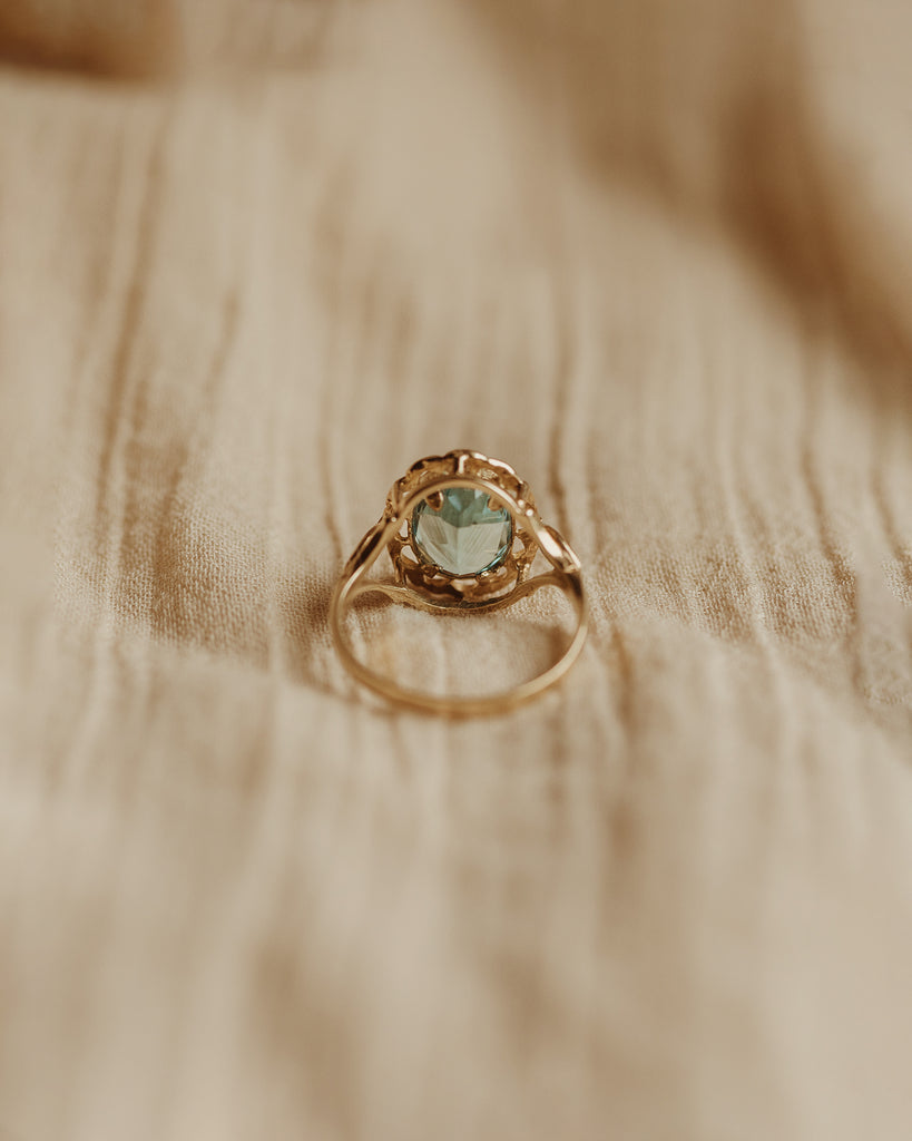 Eliza 9ct Gold Blue Topaz Ring